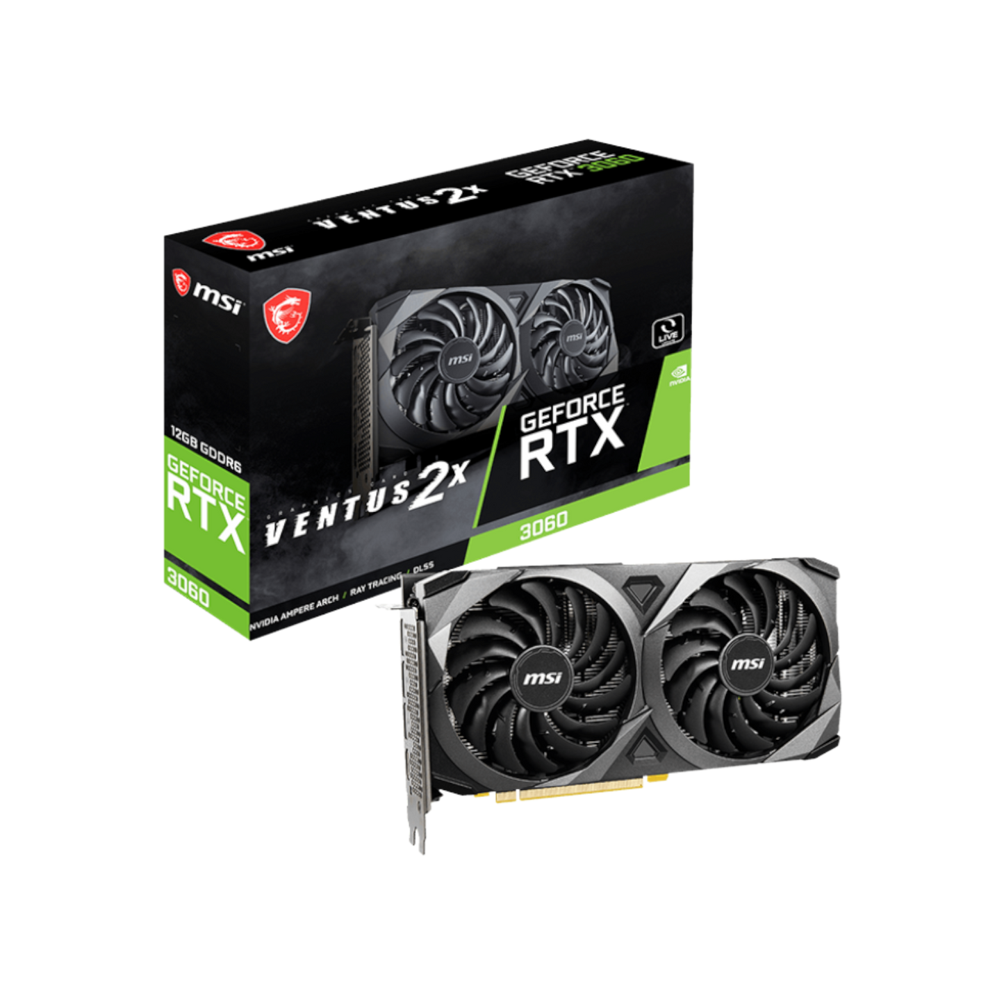 Karta graficzna MSI GeForce RTX 3060 VENTUS 2X OC 12GB GDDR6