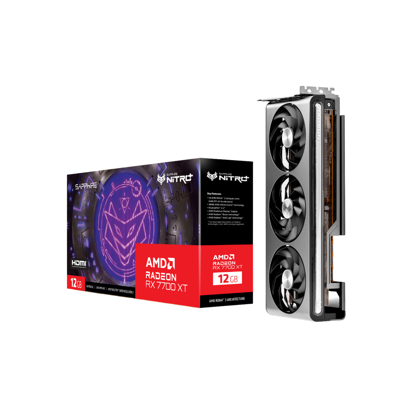 Karta graficzna Sapphire Radeon RX 7700 XT NITRO+ 12GB GDDR6