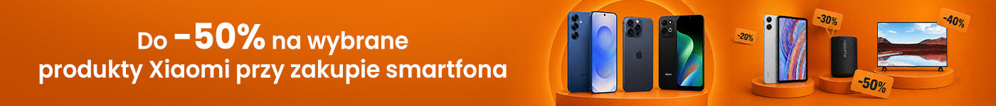 Do -50% na wybrane produkty Xiaomi przy zakupie telefonu