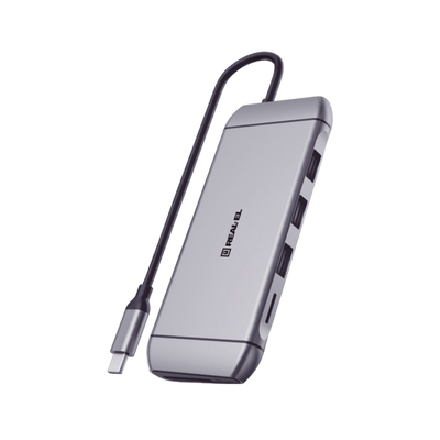 Wielofunkcyjna stacja dokująca REAL-EL CQ-900 USB-C