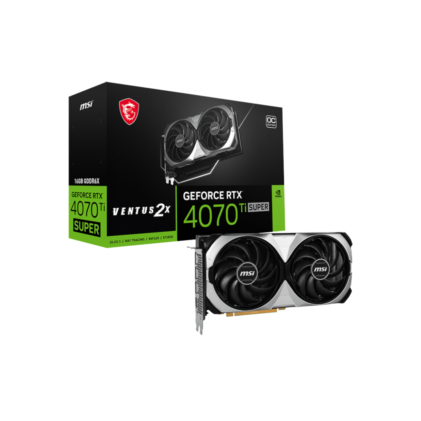 Karta graficzna MSI GeForce RTX 4070 Ti SUPER VENTUS 2X OC 16G GDDRX6