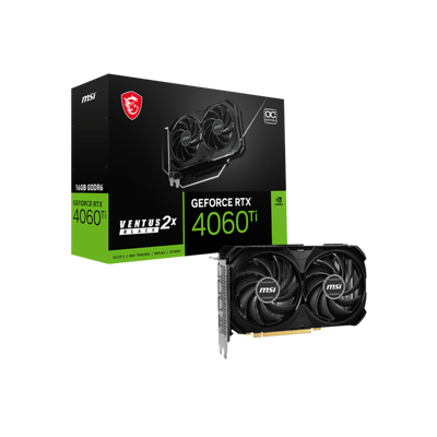 Karta graficzna MSI GeForce RTX 4060 Ti VENTUS 2X BLACK OC 16GB GDDR6