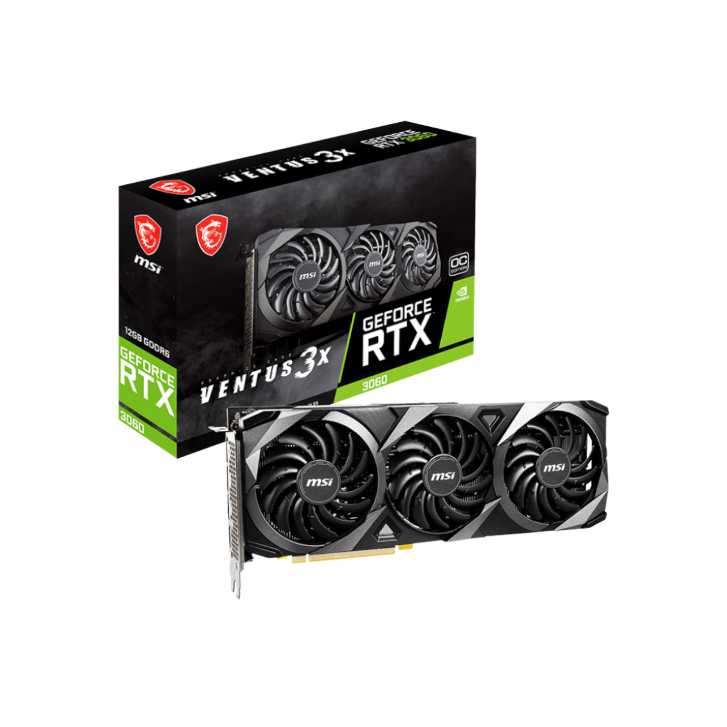 Karta graficzna MSI GeForce RTX 3060 VENTUS 3X OC 12GB GDDR6