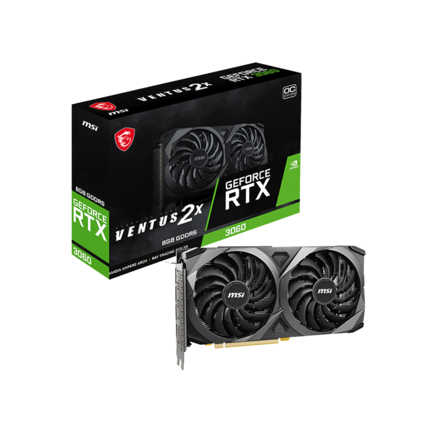 Karta graficzna MSI GeForce RTX 3060 VENTUS 2X OC 8GB GDDR6