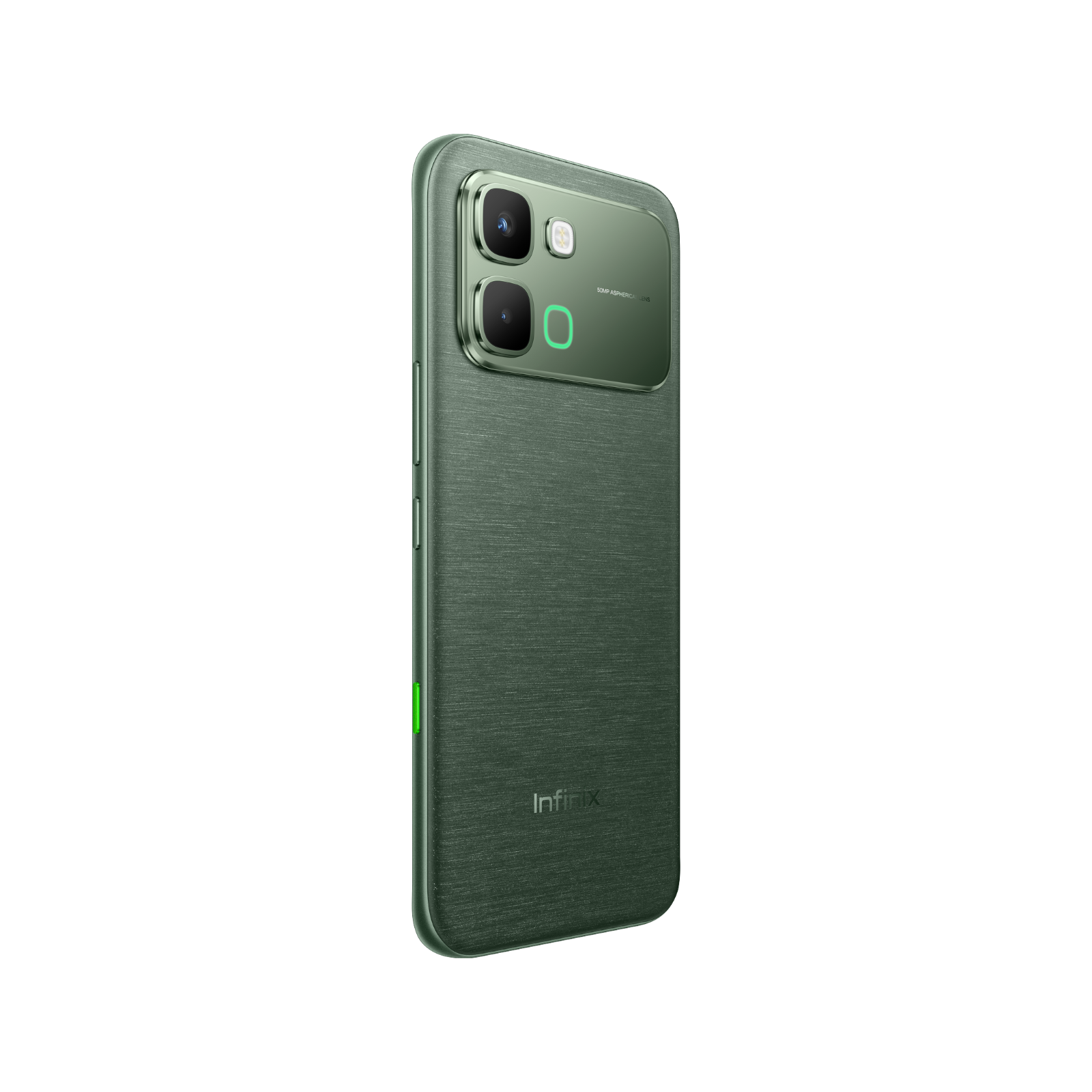 Smartfon Infinix NOTE Edge 5G Zielony Tylny, lewy bok