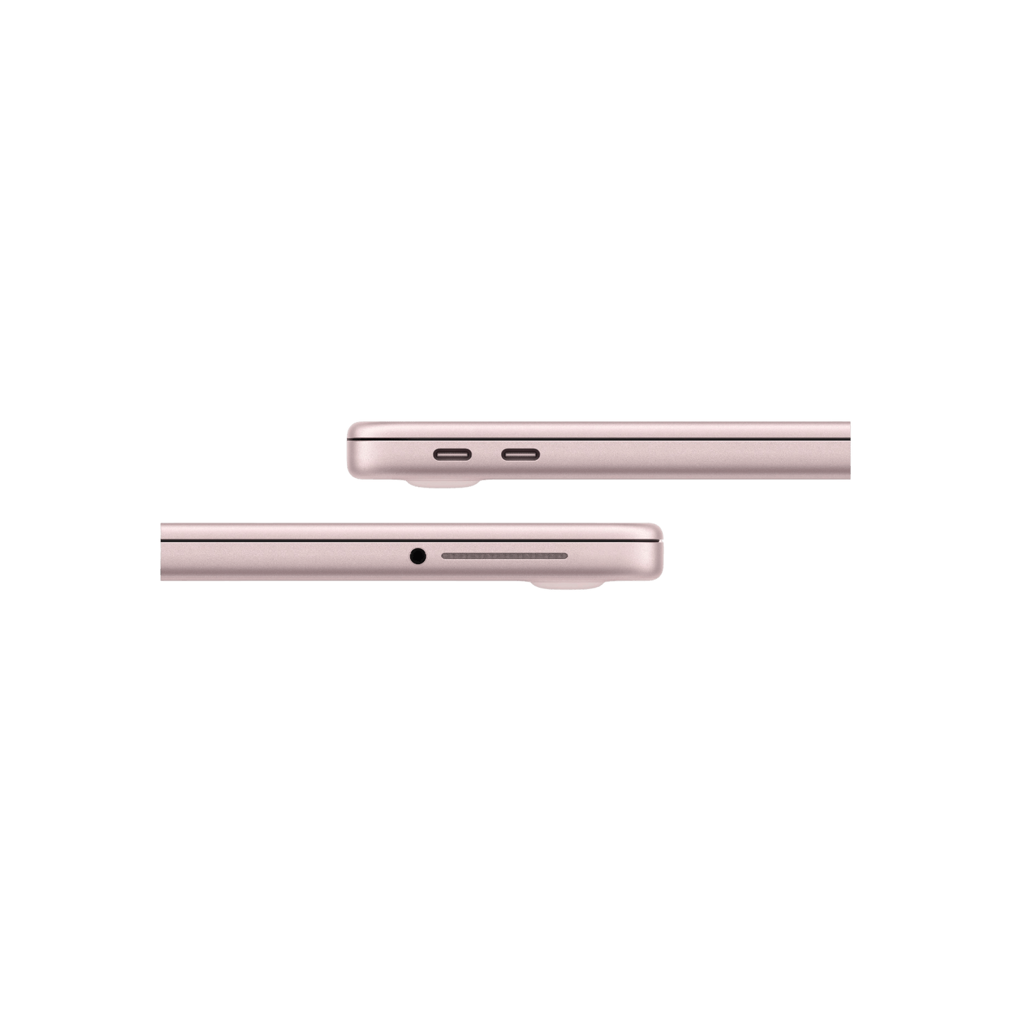 Laptop Apple MacBook Neo Różowy Klawiatura bok lewy i prawy