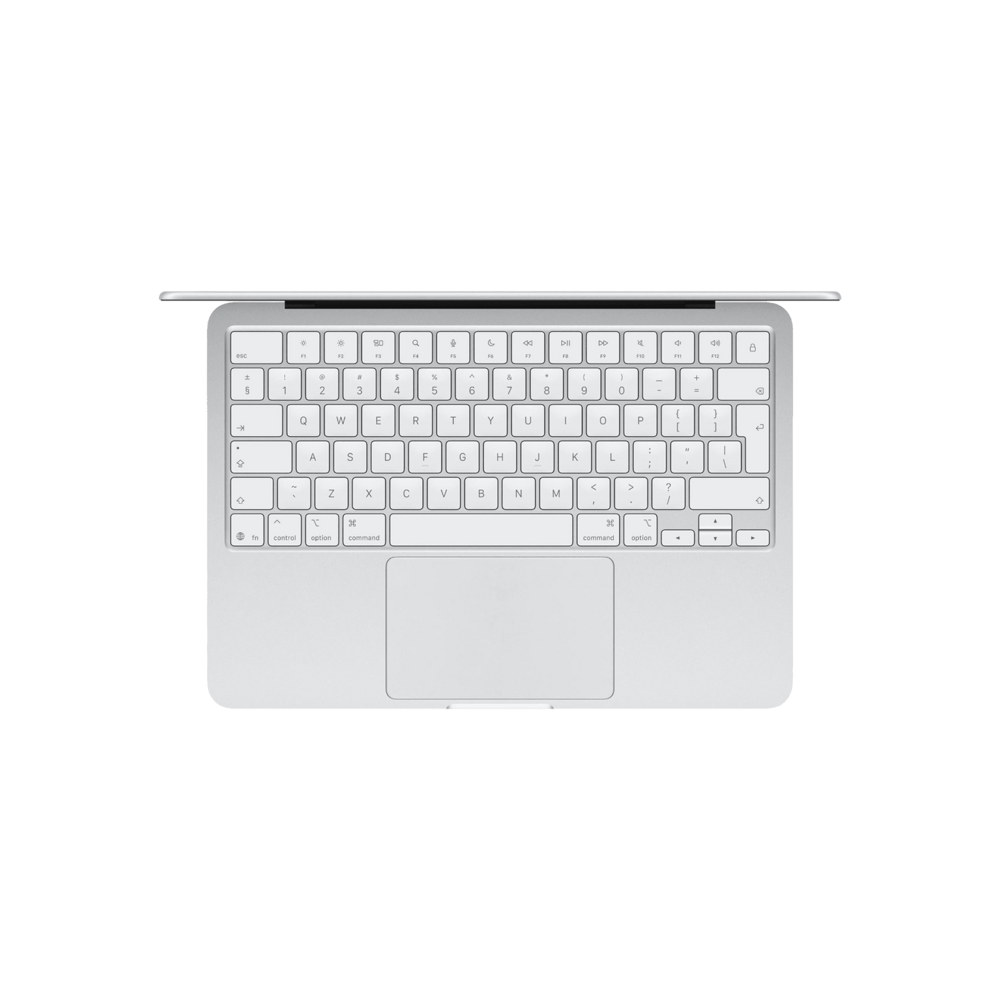 Laptop Apple MacBook Neo Srebrny Klawiatura