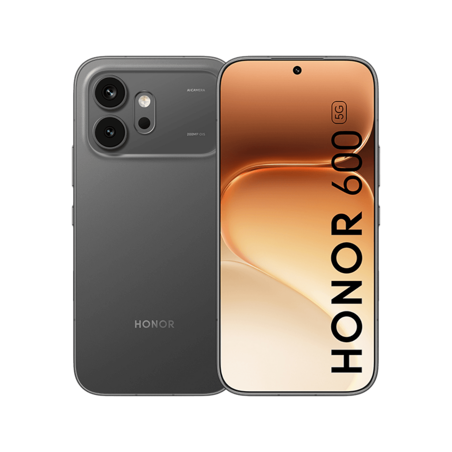 Smartfon HONOR 600 Black Front and Back