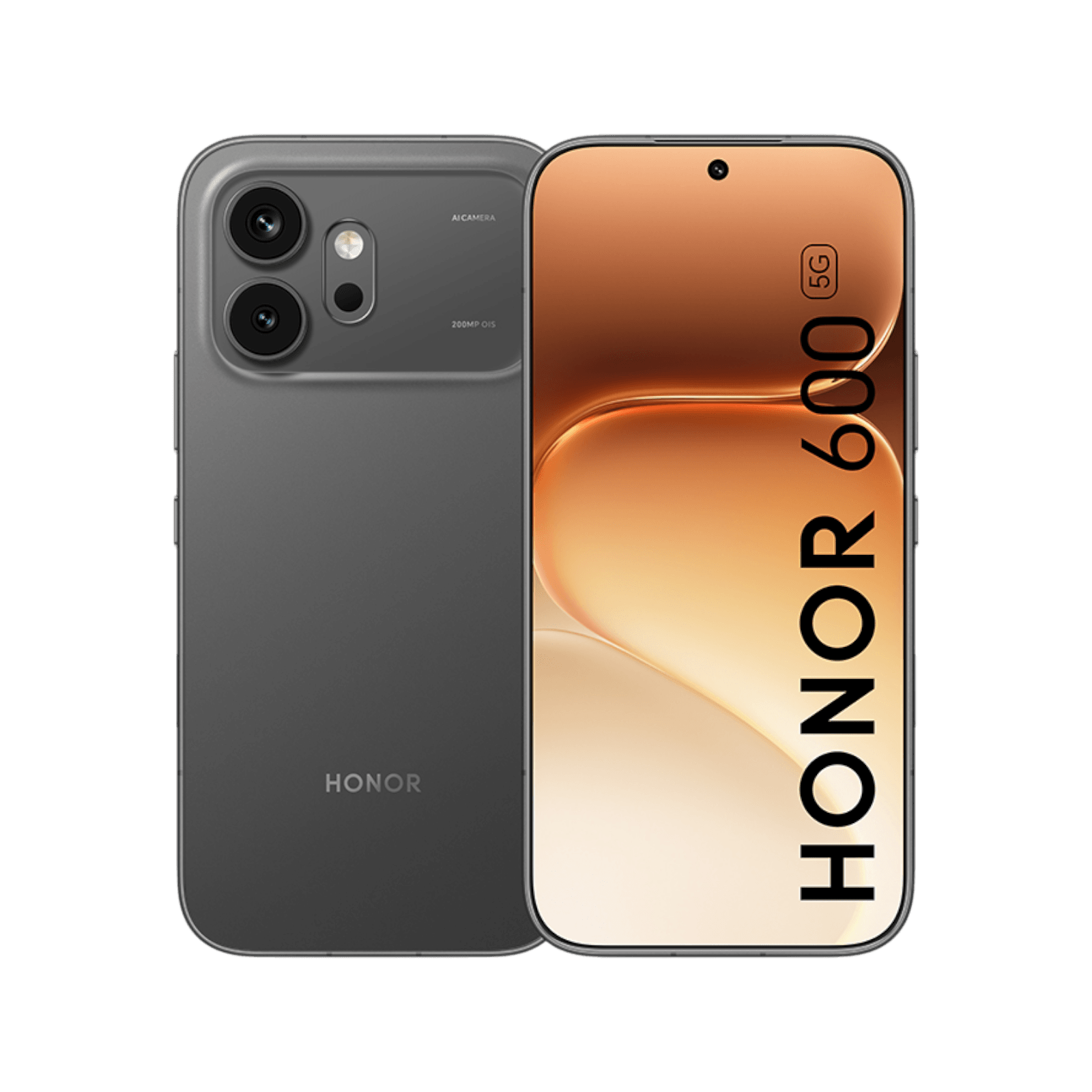 Smartfon HONOR 600 Black Front and Back