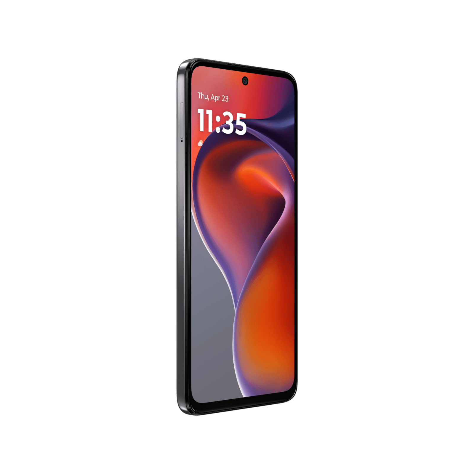 Smartfon Motorola Moto G15 Power Lewy, przedni bok obudowy