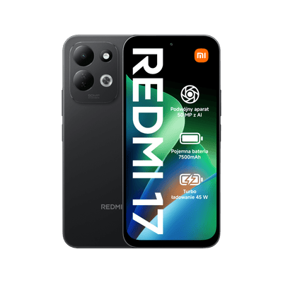 Smartfon Redmi 17 Czarny Przednia i tylna obudowa