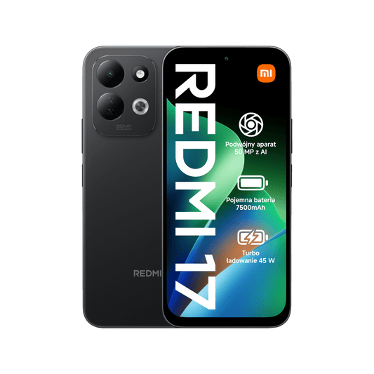 Smartfon Redmi 17 Czarny Przednia i tylna obudowa