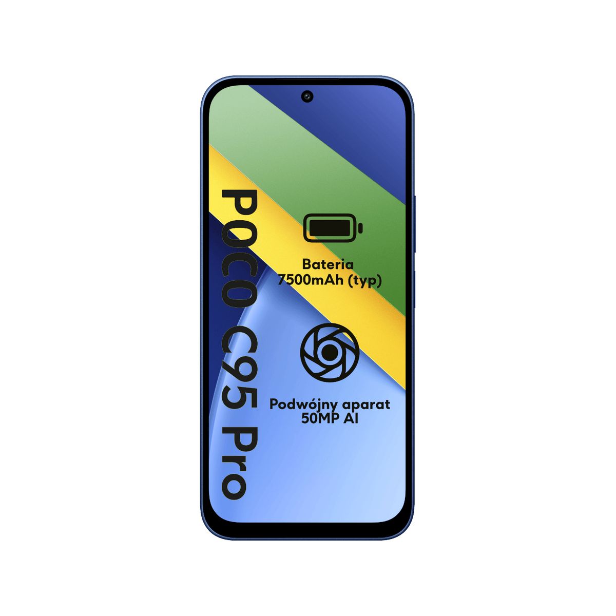 Smartfon POCO 95 Pro Niebieski Front