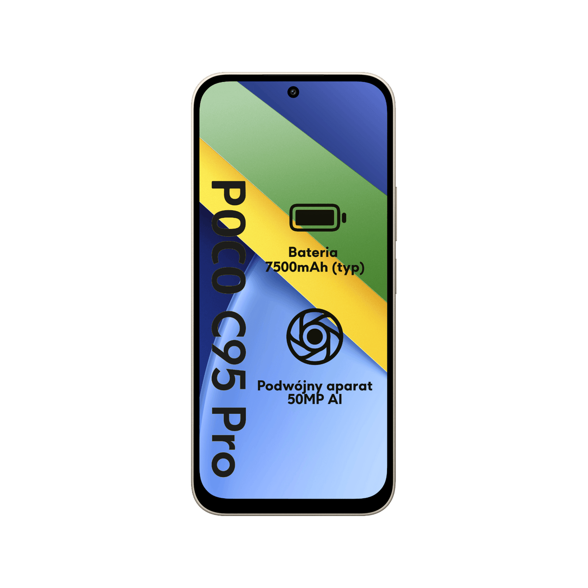Smartfon POCO 95 Pro Zielony Front