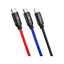Baseus Three Primary Colors Kabel 3w1 USB - Lightning Micro USB-C 30cm