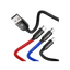 Baseus Three Primary Colors Kabel 3w1 USB - Lightning Micro USB-C 30cm