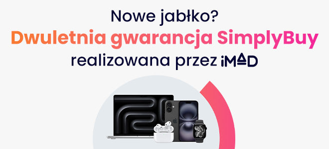 Dwuletnia gwarancja Apple realizowana przez iMad na SimplyBuy.pl