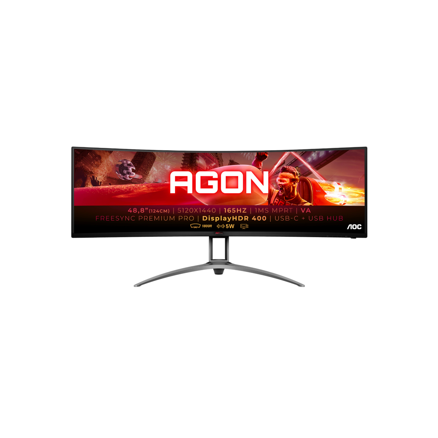 Monitor AOC AG493UCX2 48,8" VA DUAL-QHD