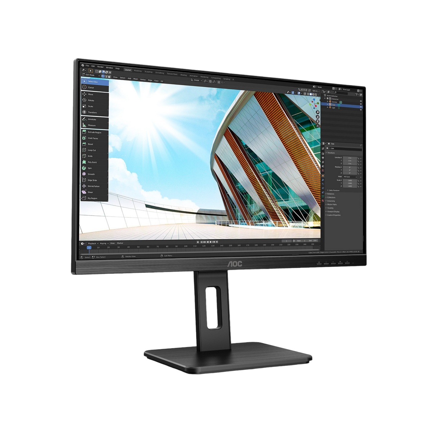 Monitor AOC 24P2Q 23,8" IPS Full HD