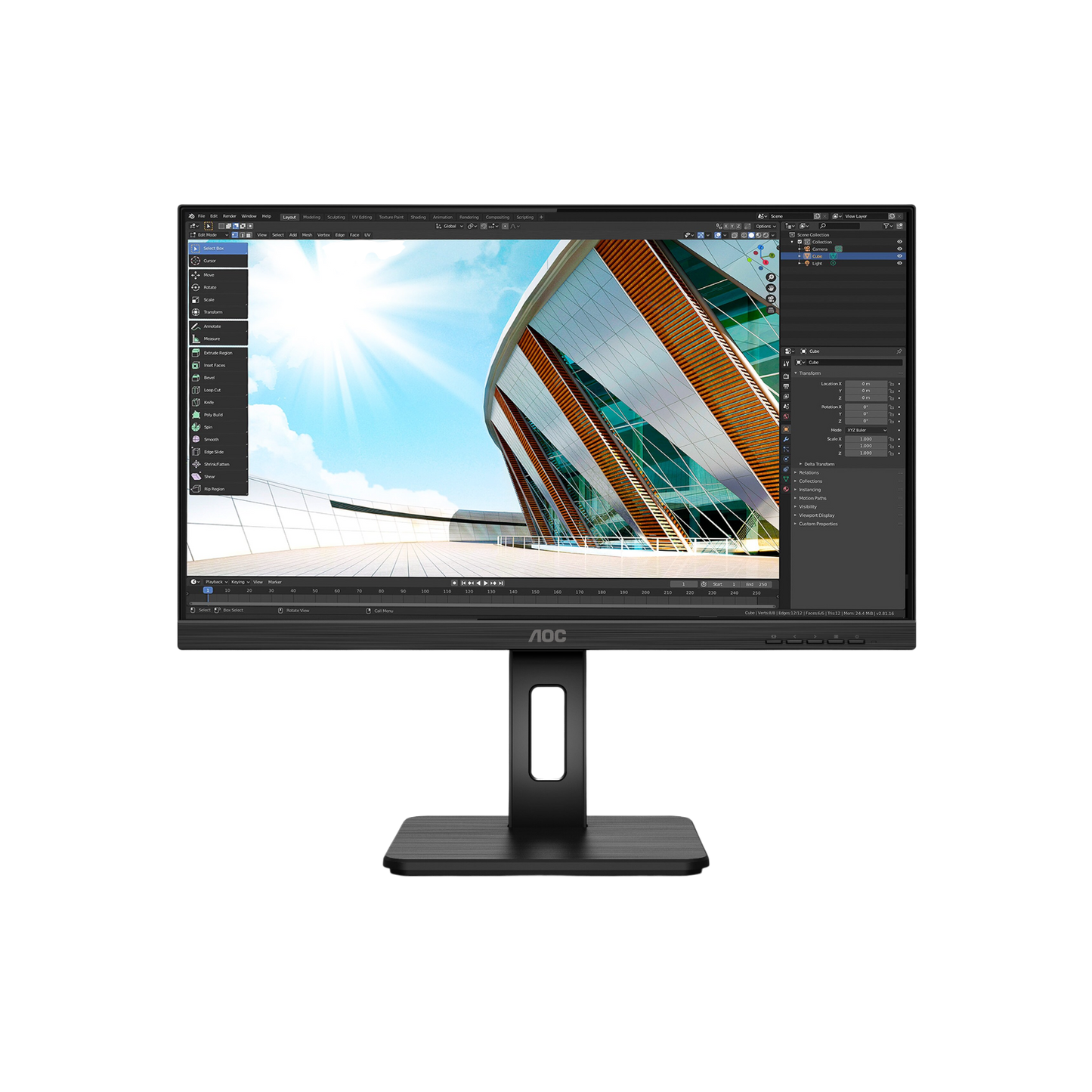 Monitor AOC Q24P2Q 23,8" IPS QHD