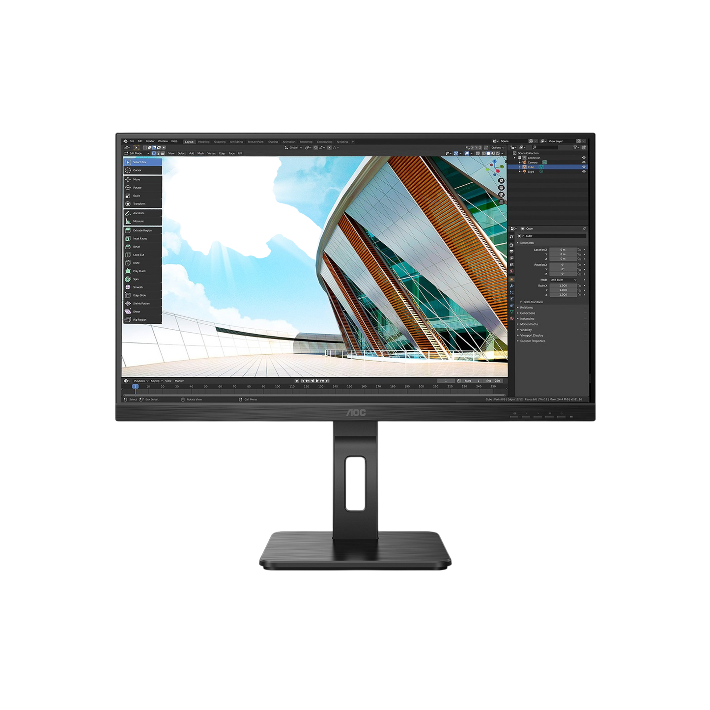 Monitor AOC Q27P2Q 27" IPS QHD