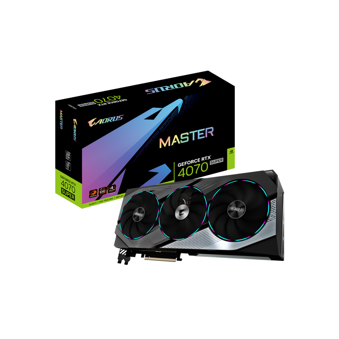 Karta graficzna Gigabyte AORUS GeForce RTX 4070 SUPER MASTER 12GB GDDR6X