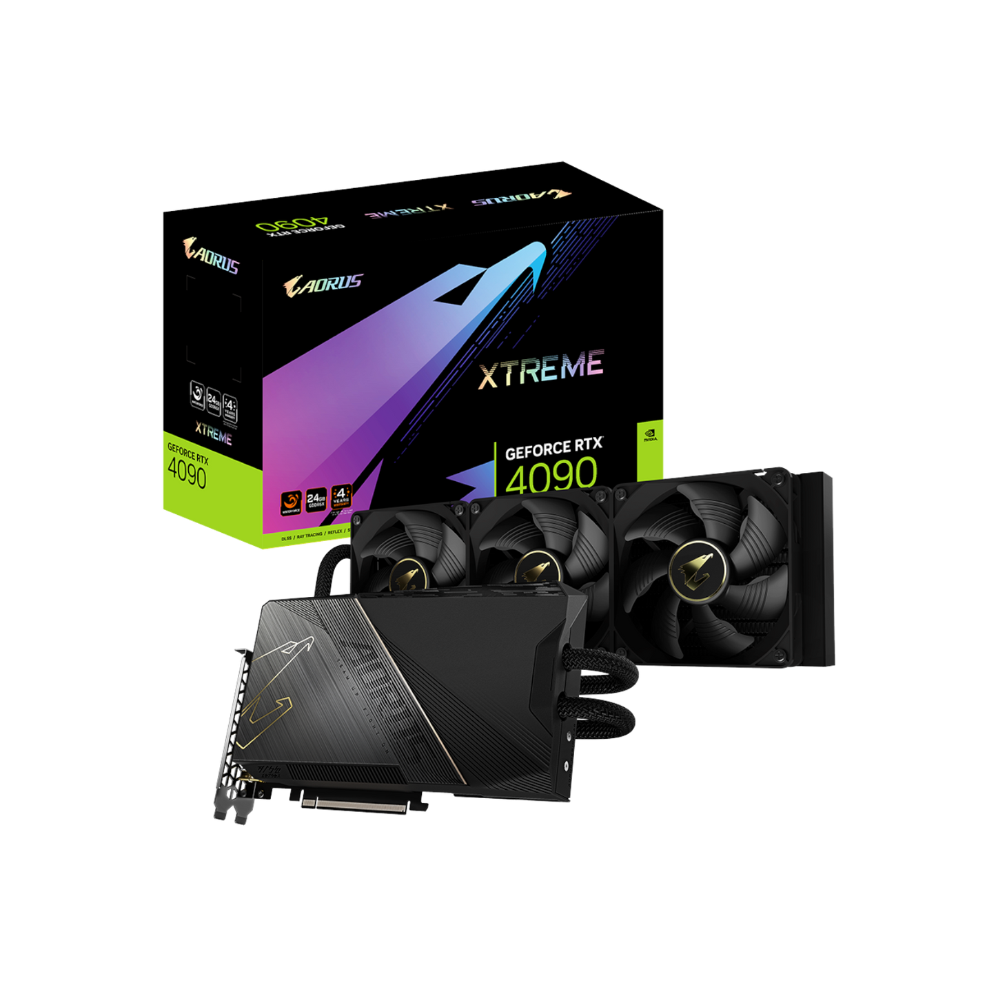 Karta graficzna Gigabyte AORUS GeForce RTX 4090 XTREME WATERFORCE 24GB GDDR6X