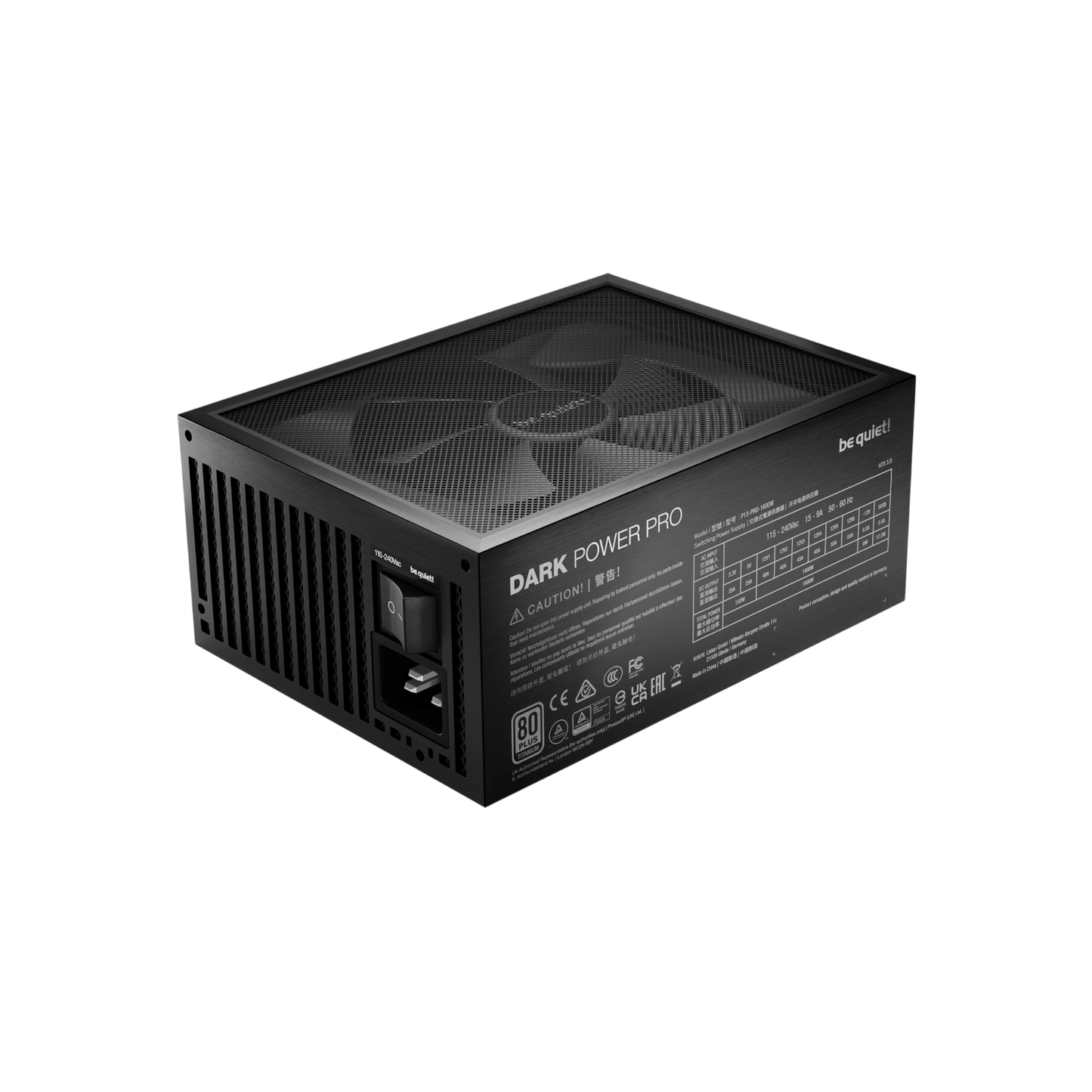 Zasilacz komputerowy Be quiet! Dark Power Pro 13 1600W BN332 80 Plus Titanium