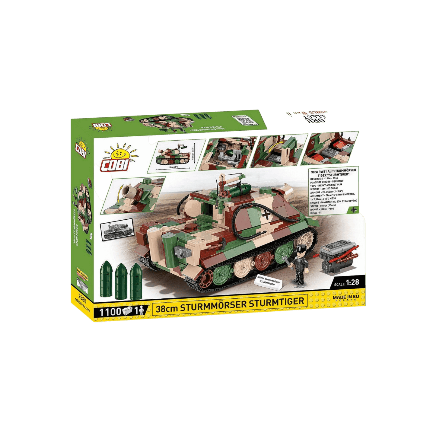 Klocki Cobi Czołg 38 cm Sturmmorser Sturmtiger