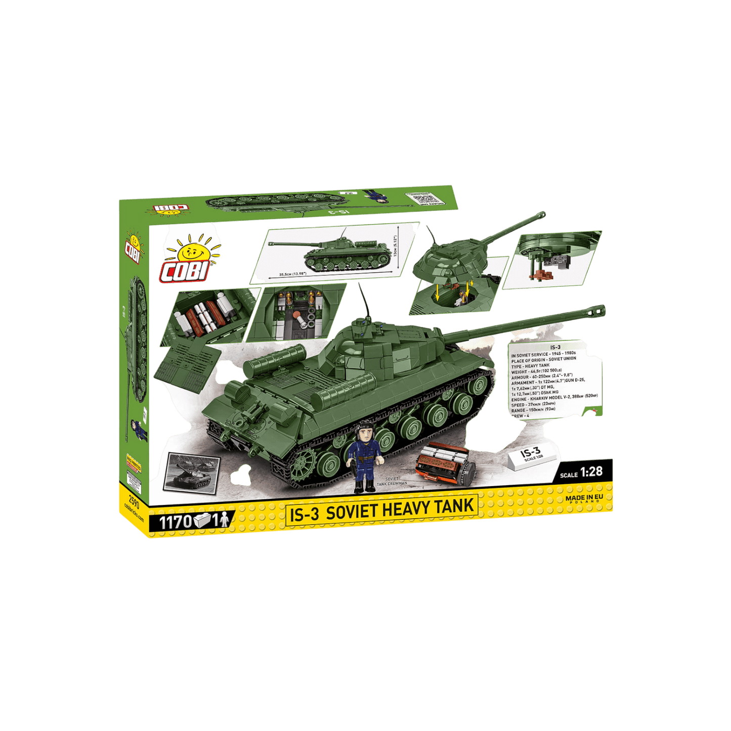Cobi Klocki World War II IS-3 Soviet Heavy Tank