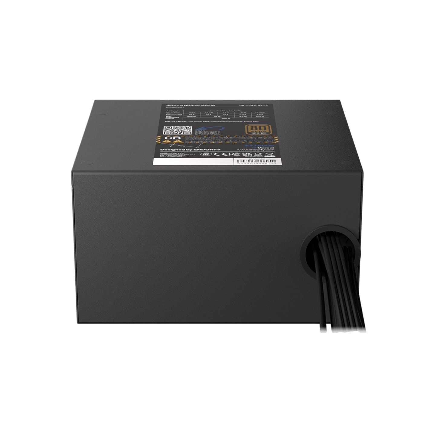 Zasilacz komputerowy Endorfy Vero L5 Bronze 700W EY7A006 80 Plus Bronze