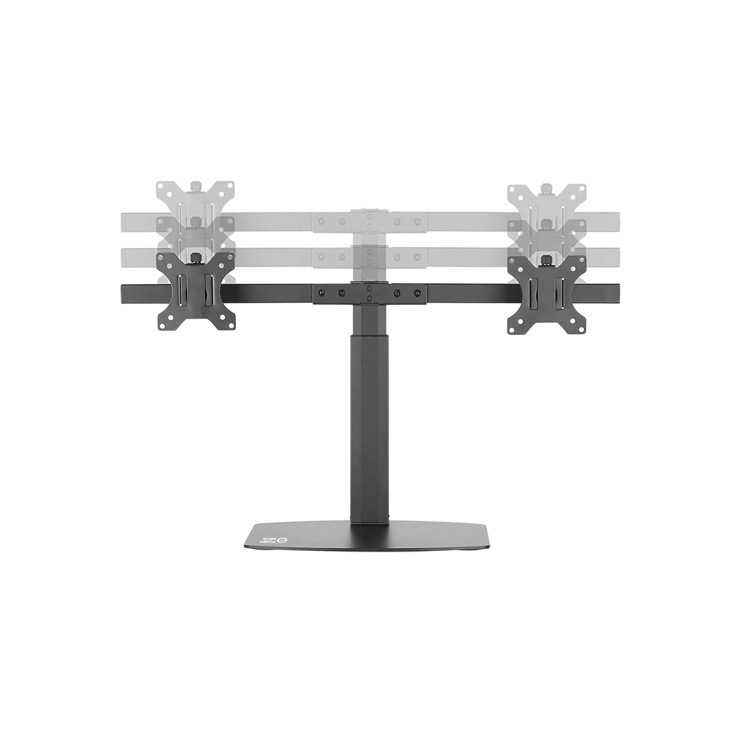 Uchwyt biurkowy wolnostojący na dwa monitory Maclean Ergo Office ER-411 VESA 17" - 27" 6kg