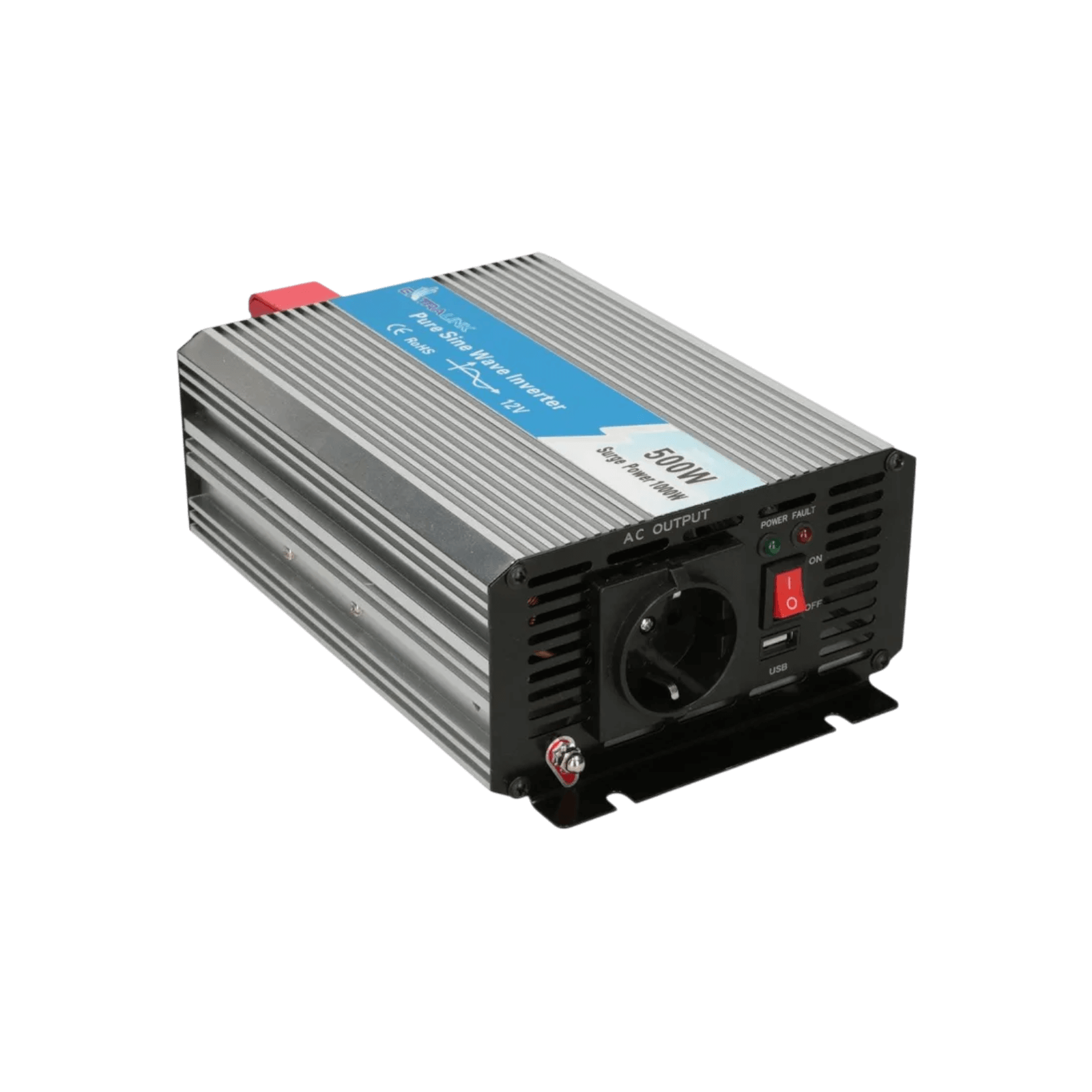 Przetwornica Extralink OPIP-500W 12V na 230V 500W Czysta sinusoida.