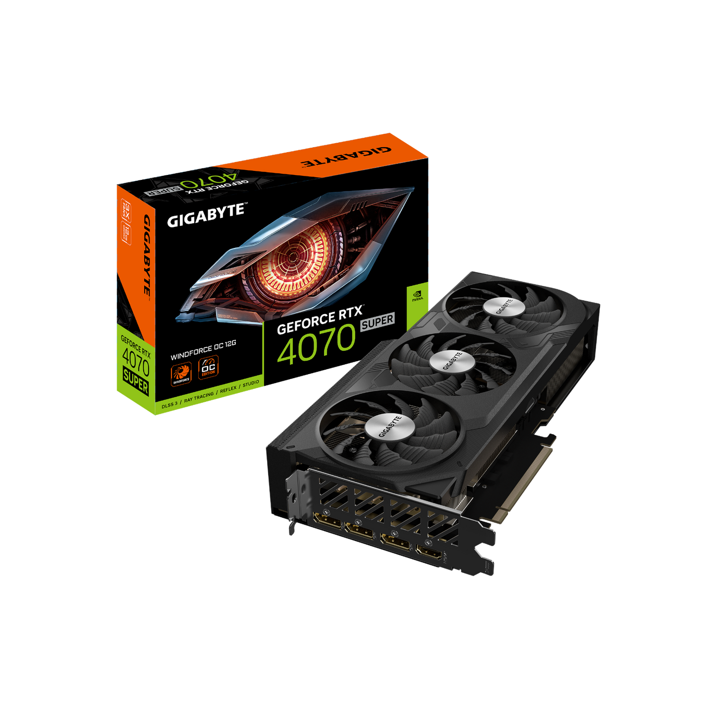 Karta graficzna Gigabyte GeForce RTX 4070 SUPER WINDFORCE OC 12GB GDDR6X