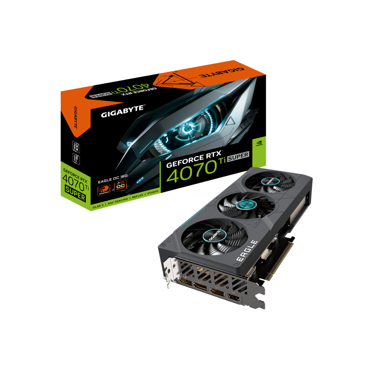 Karta graficzna Gigabyte GeForce RTX 4070 Ti SUPER EAGLE OC 16G GDDR6X