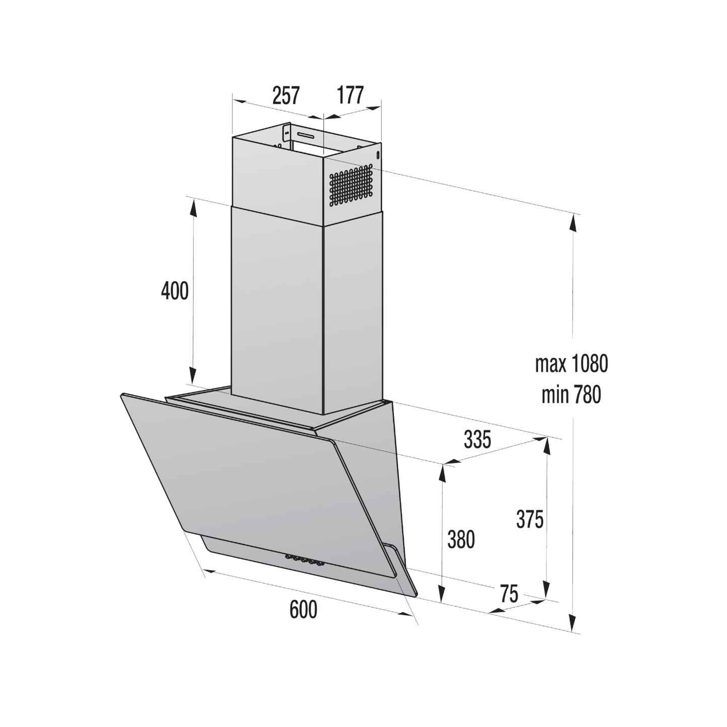Okap kominowy Gorenje G400 WHI629EB 60cm