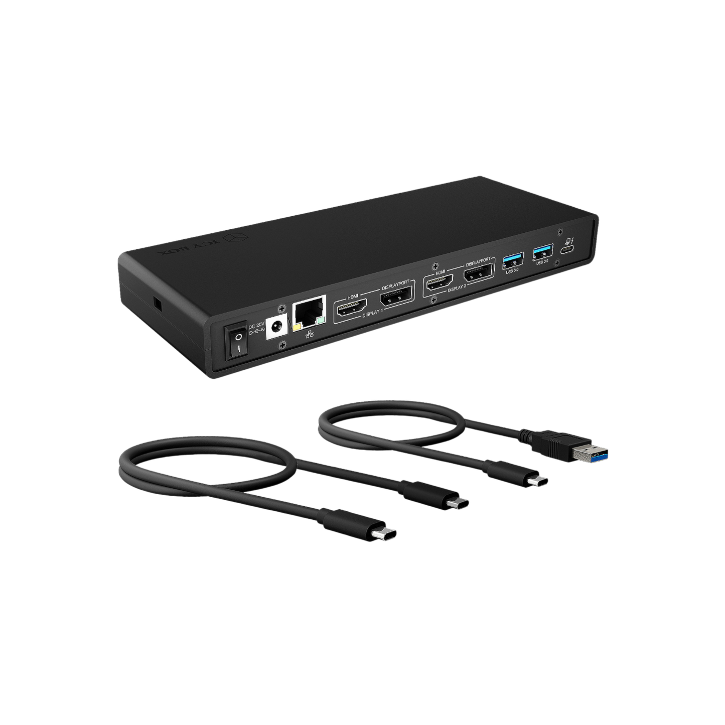 Stacja dokująca IcyBox IB-DK2245AC USB-C Power Delivery 60 W