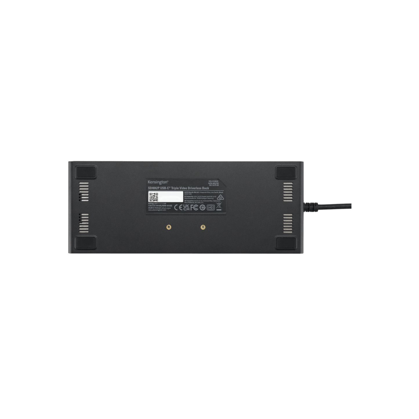 Stacja dokująca Kensington SD4842P EQ USB-C Power Delivery 100 W