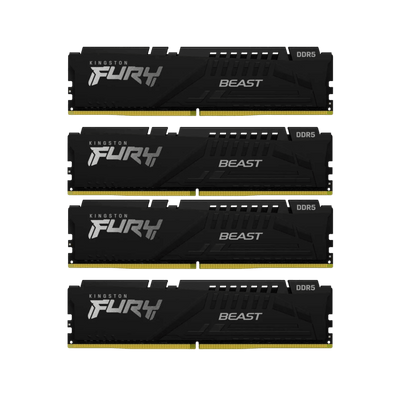 Pamięć RAM Kingston Fury Beast DDR5 128GB (4x32GB) 5600MHz CL40 XMP Black