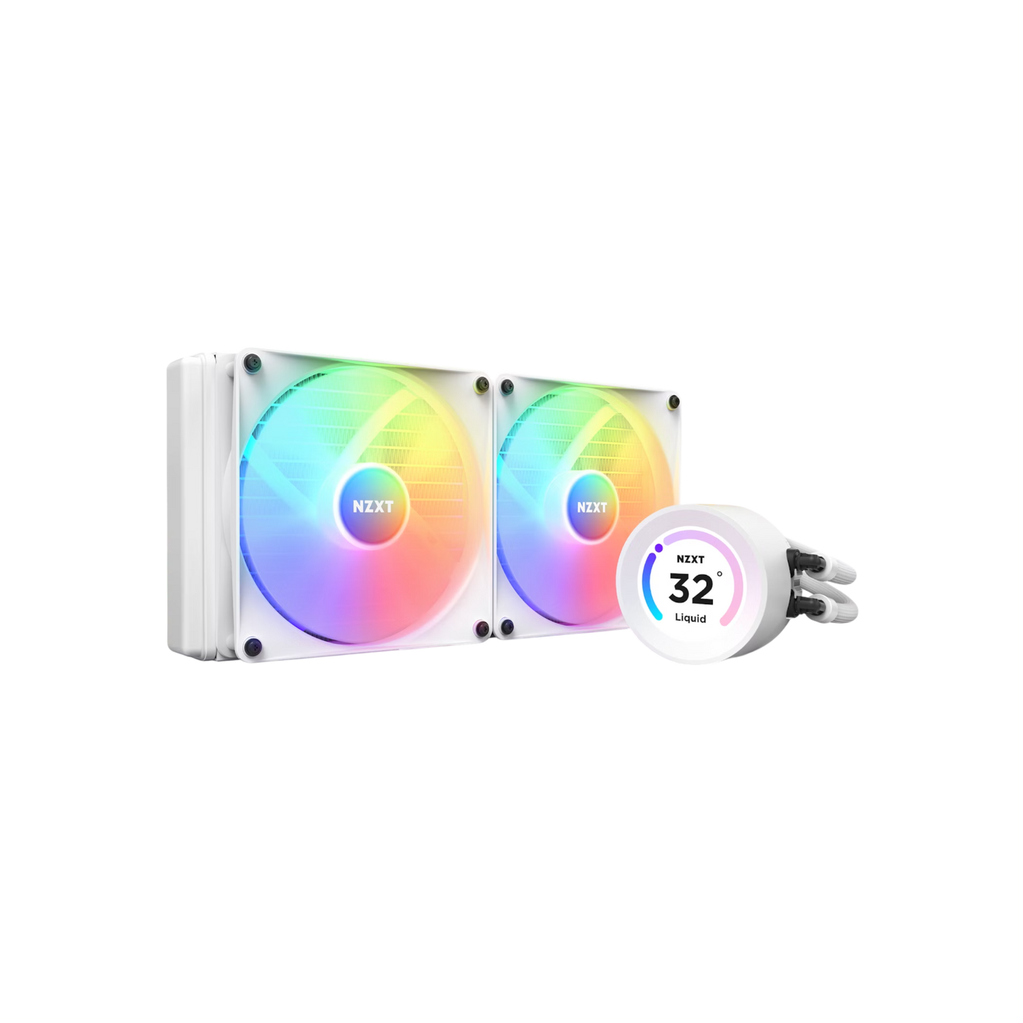 Chłodzenie CPU NZXT Kraken Elite 280 RGB LCD Biały