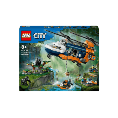 LEGO City Zestaw Helikopter badaczy dżungli w bazie 60437