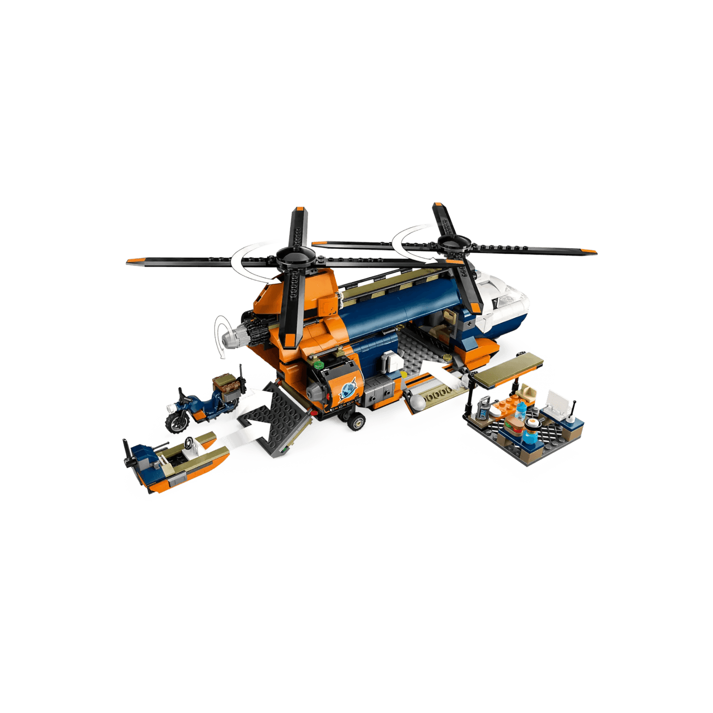 LEGO City Zestaw Helikopter badaczy dżungli w bazie 60437