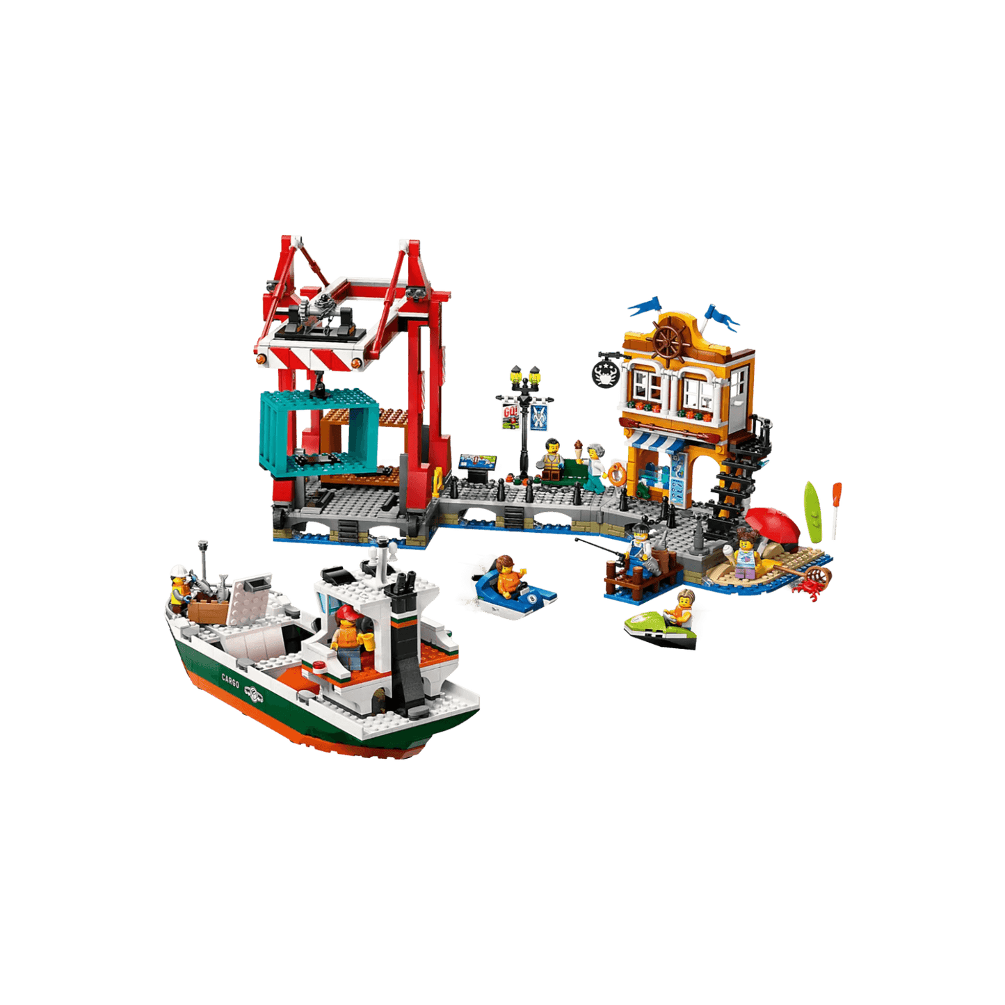 LEGO City Zestaw Nadmorski port ze statkiem towarowym 60422