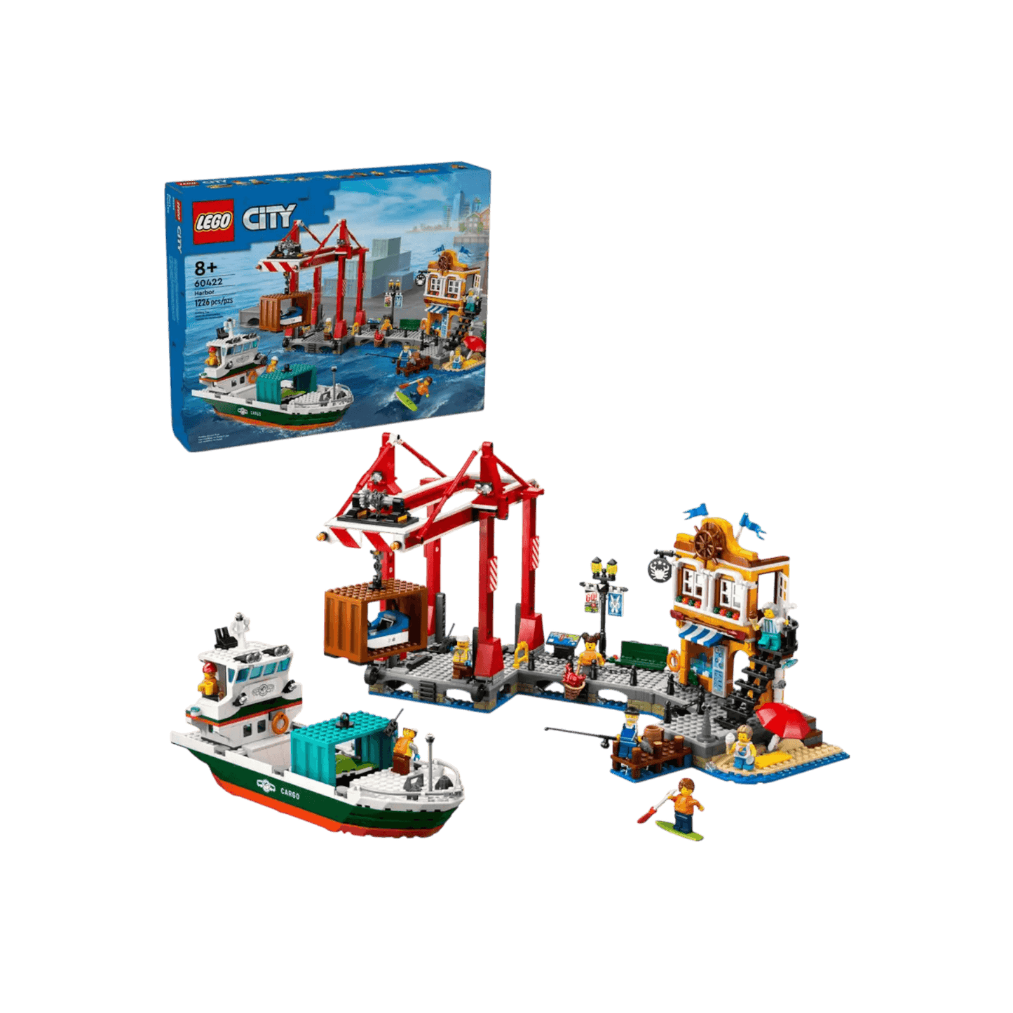 LEGO City Zestaw Nadmorski port ze statkiem towarowym 60422