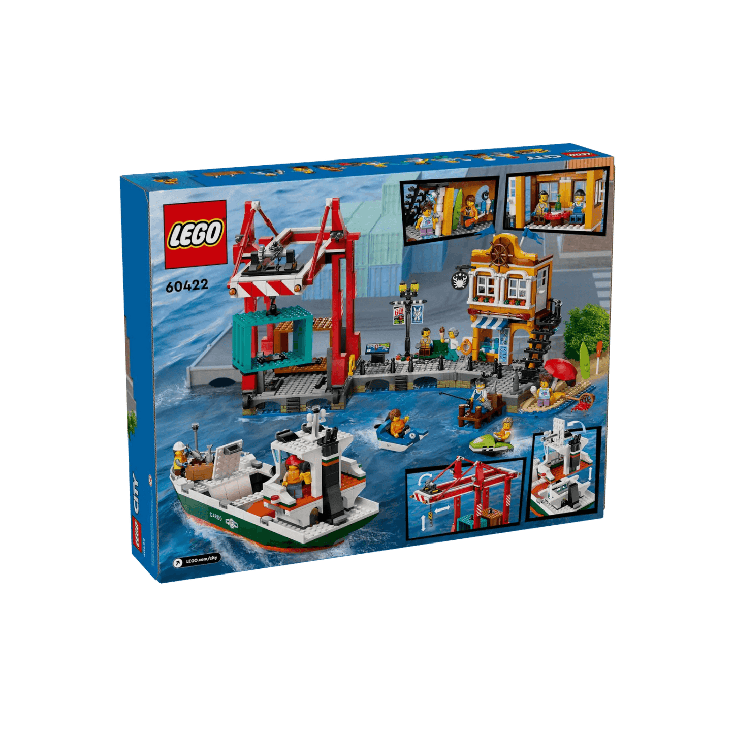 LEGO City Zestaw Nadmorski port ze statkiem towarowym 60422