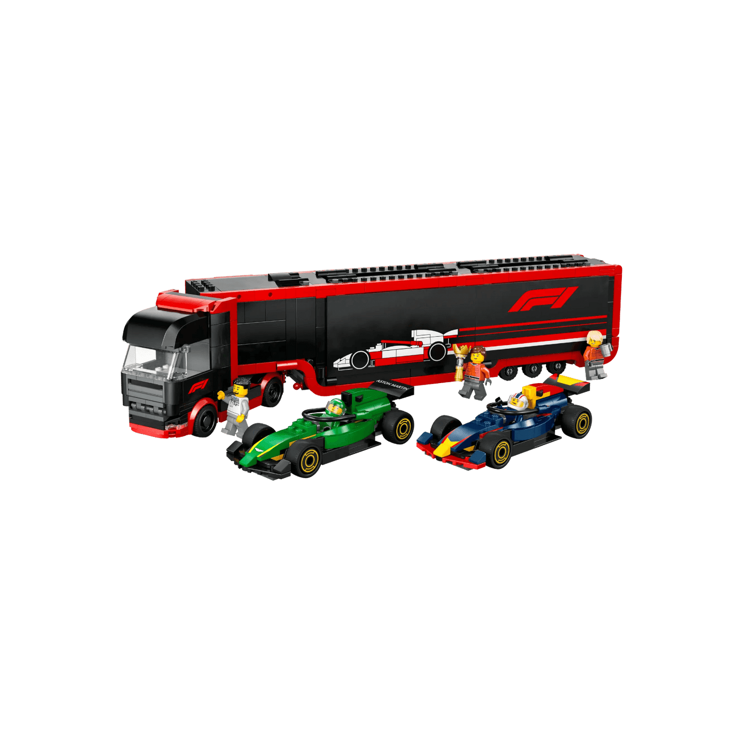 LEGO City Zestaw F1 Ciężarówka z bolidami RB20 i AMR24 F1 60445
