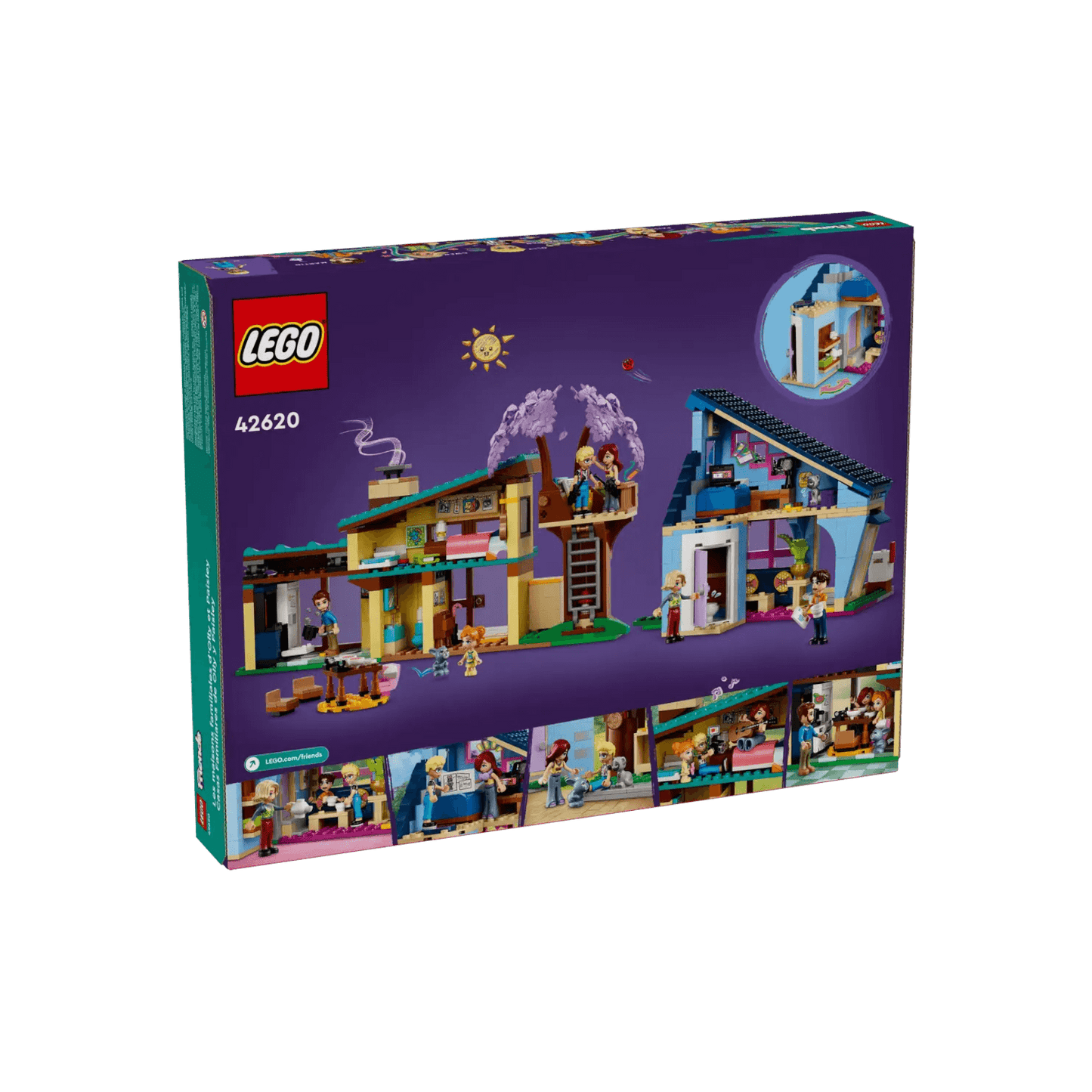 LEGO Friends Zestaw Dom rodzinny Olly'ego i Paisley 42620