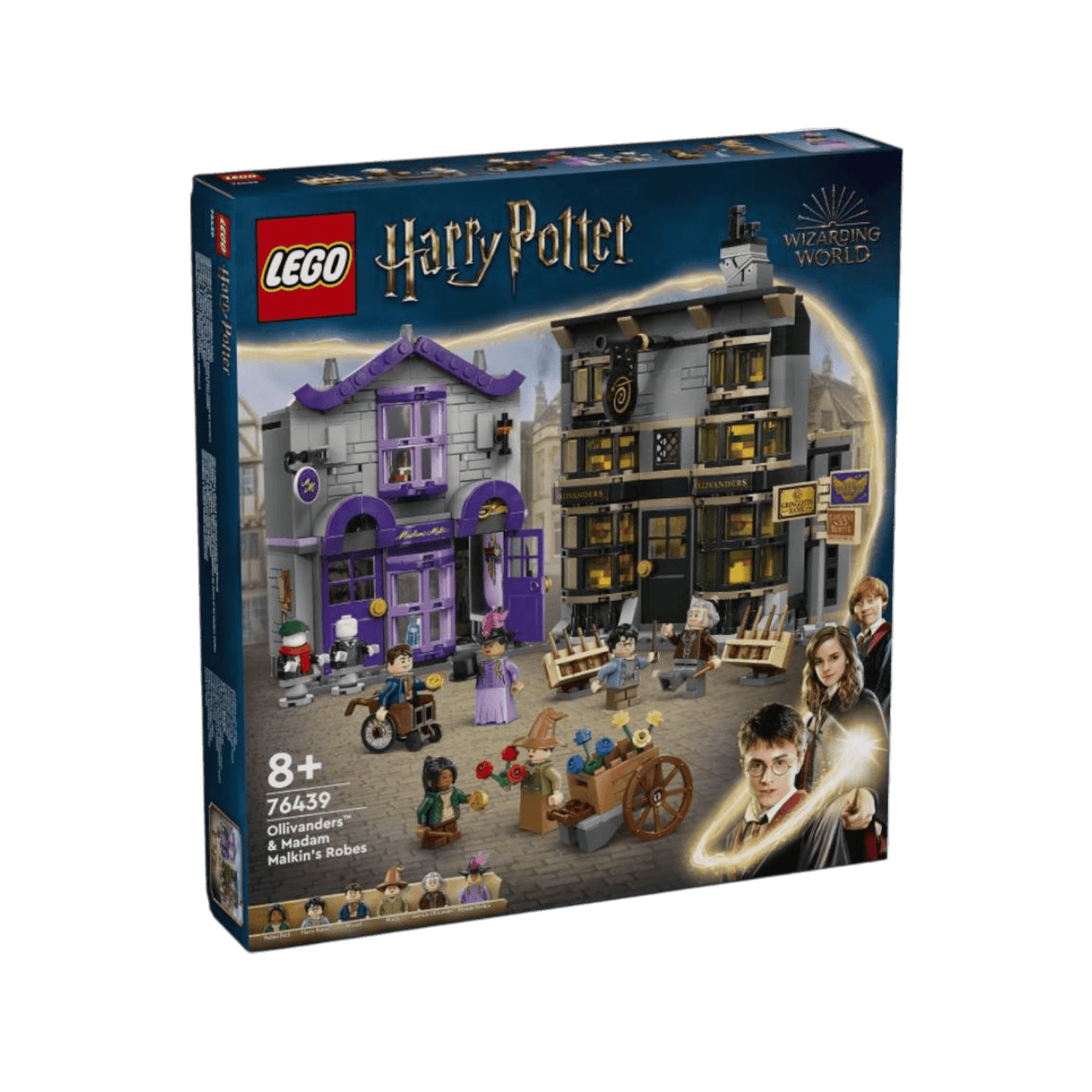 LEGO Harry Potter Magiczny zestaw Sklepy Ollivandera i Madame Malkin 76439