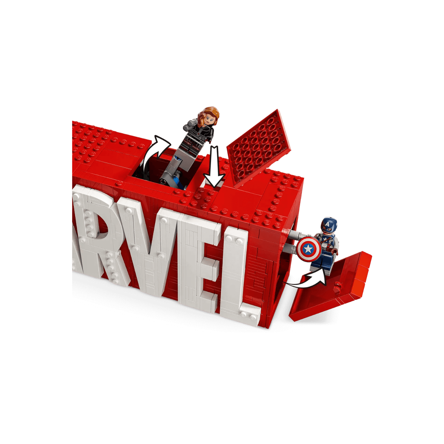 LEGO Marvel Super Heroes Logo MARVEL z minifigurkami 76313