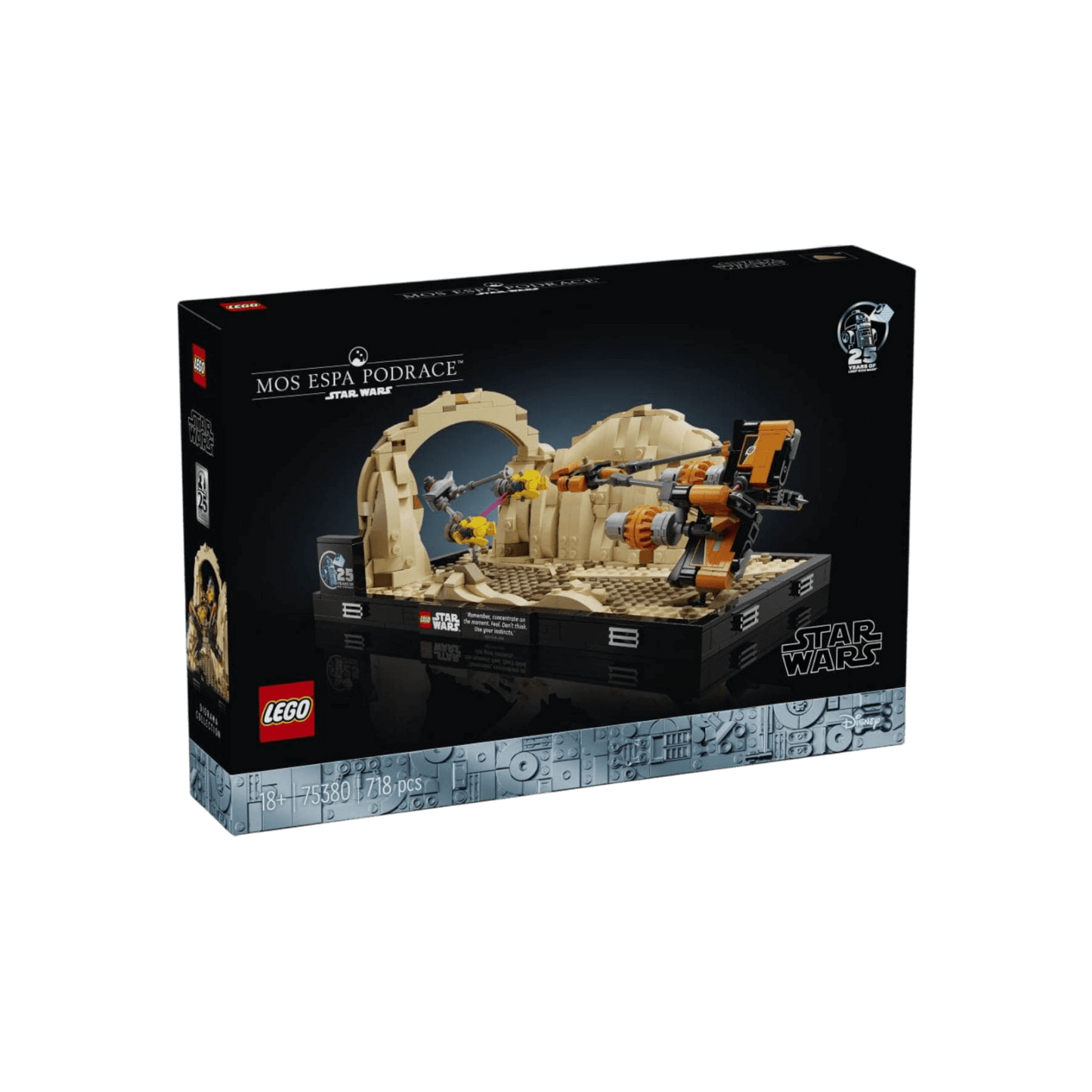 LEGO Star Wars Diorama: Wyścig ścigaczy w Mos Espa Gwiezdne wojny 75380